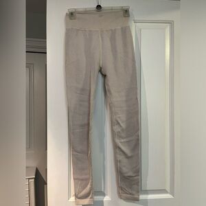 Calvin Klein Performance Cream Ribbed Leggings